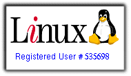 My Linux registration.