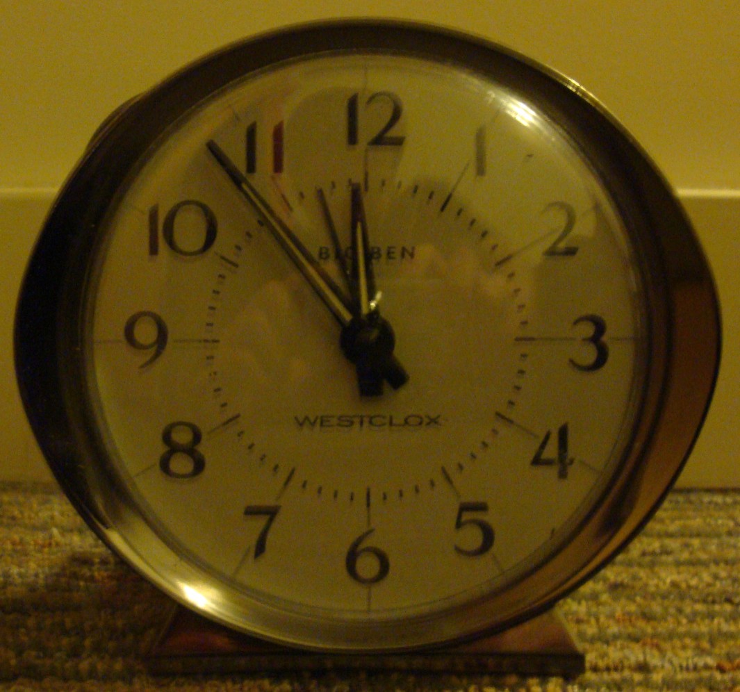 The clock I originally tried to use, from the front.